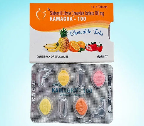 Kamagra 100 dropsuri masticabile cu arome 4 dropsuri