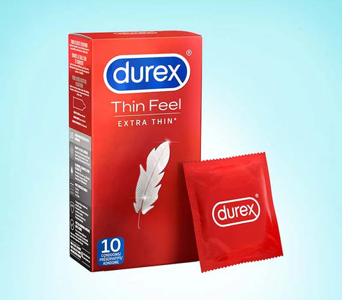 Prezervative extra fine Durex Thin Feel Extra Thin - cutie 10 prezervative 10 prezervative