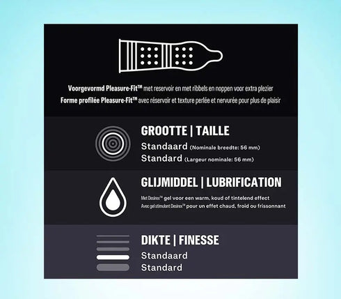 Prezervative cu striatii Durex Orgasm Intense - cutie 10 prezervative 10 prezervative