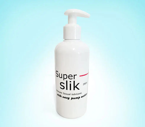 Super Slick - lubrifiant universal pentru sex, pe baza de apa, 250 ml, recipient cu pompita